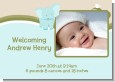 Elephant Baby Blue - Birth Announcement Photo Card thumbnail
