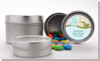 Elephant Baby Blue - Custom Baby Shower Favor Tins