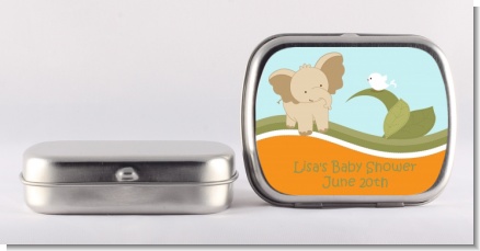 Elephant Baby Neutral - Personalized Baby Shower Mint Tins