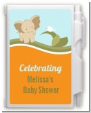 Elephant Baby Neutral - Baby Shower Personalized Notebook Favor