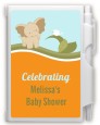 Elephant Baby Neutral - Baby Shower Personalized Notebook Favor thumbnail