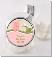 Elephant Baby Pink - Personalized Baby Shower Candy Jar thumbnail