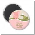 Elephant Baby Pink - Personalized Baby Shower Magnet Favors thumbnail