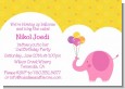 Elephant Pink - Birthday Party Invitations thumbnail