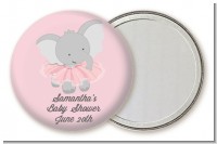 Elephant Pink Tutu - Personalized Baby Shower Pocket Mirror Favors