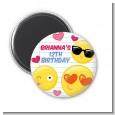 Emoji Fun - Personalized Birthday Party Magnet Favors thumbnail