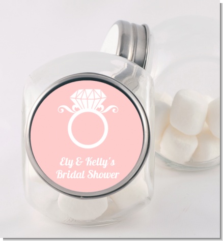Engagement Ring - Personalized Bridal Shower Candy Jar