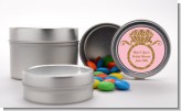 Engagement Ring Pink Gold Glitter - Custom Bridal Shower Favor Tins