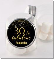 30 & Fabulous Speckles - Personalized Birthday Party Candy Jar
