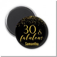 30 & Fabulous Speckles - Personalized Birthday Party Magnet Favors
