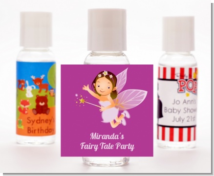 Fairy Princess - Personalized Birthday Party Hand Sanitizers Favors