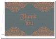 Grey & Orange - Bridal Shower Thank You Cards thumbnail