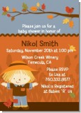 Scarecrow Fall Theme - Baby Shower Invitations