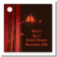 Fall Love Birds - Personalized Bridal Shower Card Stock Favor Tags thumbnail
