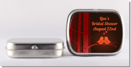 Fall Love Birds - Personalized Bridal Shower Mint Tins