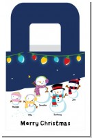 Snowman Family with Lights - Personalized Christmas Favor Boxes