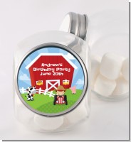 Farm Boy - Personalized Birthday Party Candy Jar