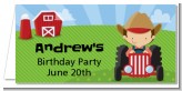 Farm Boy - Personalized Birthday Party Place Cards