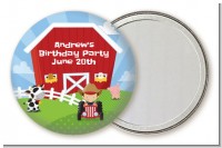 Farm Boy - Personalized Birthday Party Pocket Mirror Favors