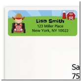 Farm Boy - Birthday Party Return Address Labels