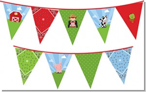 Farm Boy - Birthday Party Themed Pennant Set