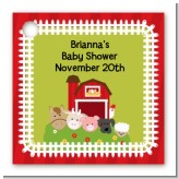 Farm Animals - Personalized Baby Shower Card Stock Favor Tags