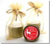Festive Antlers - Christmas Gold Tin Candle Favors