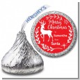 Festive Antlers - Hershey Kiss Christmas Sticker Labels thumbnail
