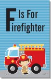 Future Firefighter - Personalized Birthday Party Wall Art