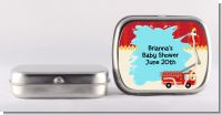 Fire Truck - Personalized Baby Shower Mint Tins