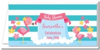 Flamingo - Personalized Baby Shower Place Cards