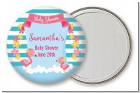 Flamingo - Personalized Baby Shower Pocket Mirror Favors