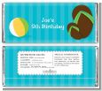 Flip Flops Boy Pool Party - Personalized Birthday Party Candy Bar Wrappers thumbnail