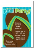 Flip Flops Boy Pool Party - Birthday Party Petite Invitations