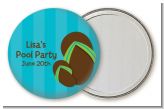 Flip Flops Boy Pool Party - Personalized Birthday Party Pocket Mirror Favors