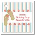Flip Flops - Personalized Birthday Party Card Stock Favor Tags thumbnail