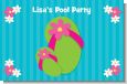 Flip Flops Girl Pool Party - Personalized Birthday Party Placemats thumbnail