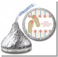Flip Flops - Hershey Kiss Birthday Party Sticker Labels thumbnail