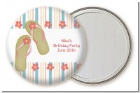 Flip Flops - Personalized Birthday Party Pocket Mirror Favors