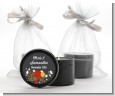 Floral Motif - Bridal Shower Black Candle Tin Favors thumbnail