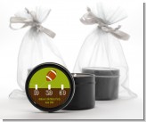 Football - Birthday Party Black Candle Tin Favors