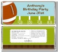 Football - Personalized Birthday Party Candy Bar Wrappers thumbnail