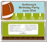 Football - Personalized Birthday Party Candy Bar Wrappers