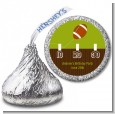 Football - Hershey Kiss Birthday Party Sticker Labels thumbnail