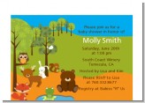 Forest Animals - Baby Shower Petite Invitations