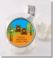 Forest Animals Twin Bears - Personalized Baby Shower Candy Jar thumbnail