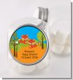 Forest Animals Twin Foxes - Personalized Baby Shower Candy Jar thumbnail