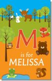 Forest Animals - Personalized Baby Shower Nursery Wall Art