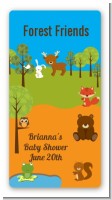 Forest Animals - Custom Rectangle Baby Shower Sticker/Labels