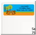 Forest Animals Twin Squirels - Baby Shower Return Address Labels thumbnail